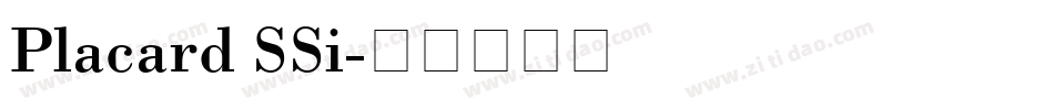 Placard SSi字体转换